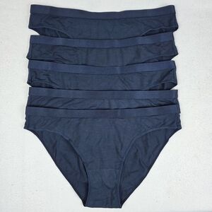 Quince Microdal Briefs Women's Size Medium Blue 5 Pack Panties Intimates